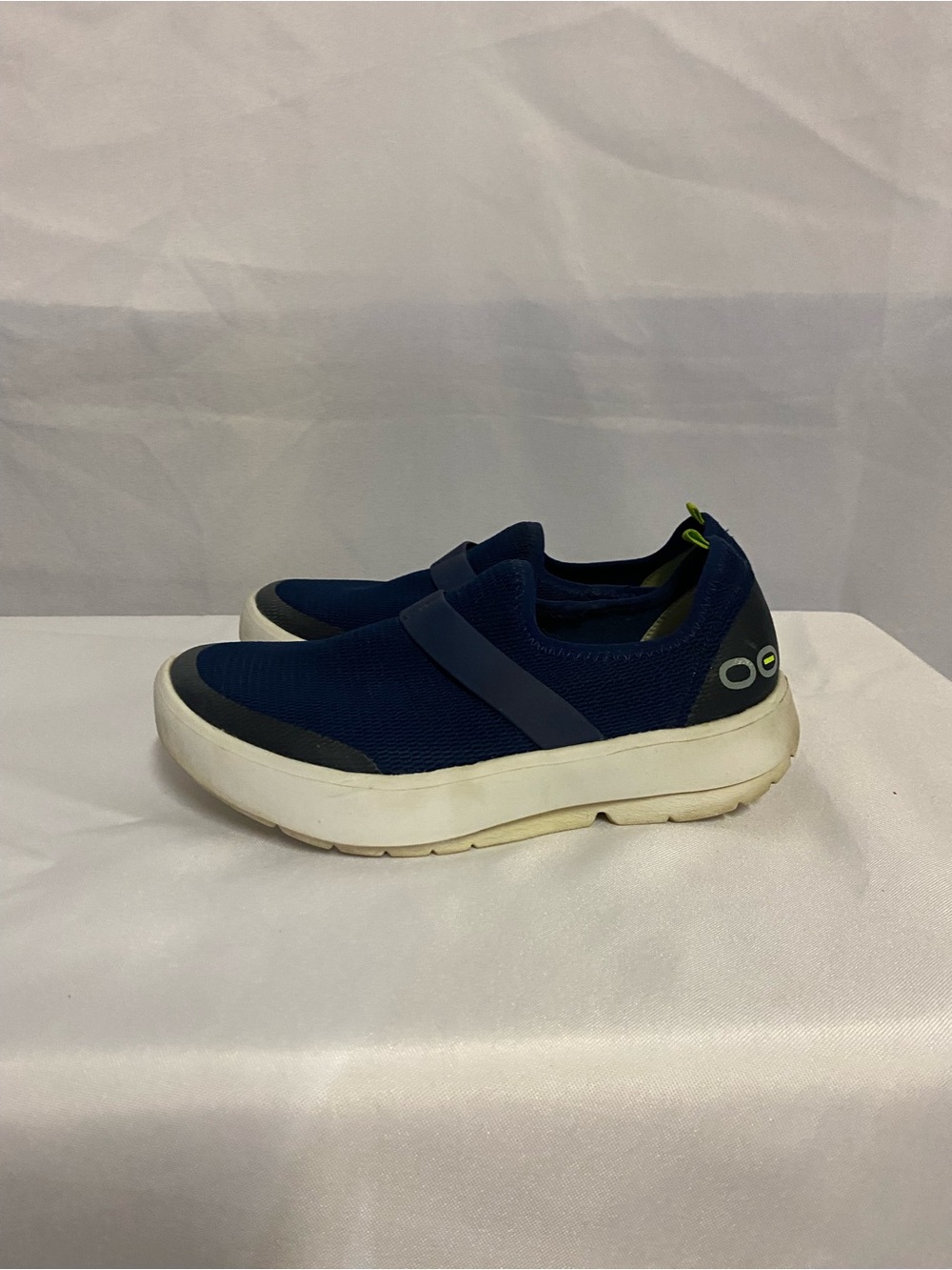 Oofos Woman’s Slip-On Athletic Sneakers in Navy